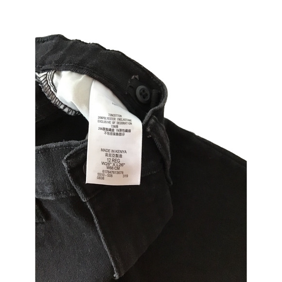 Levi’s 510 Skinny Black Jeans Girls Size 12 - Picture 3 of 6